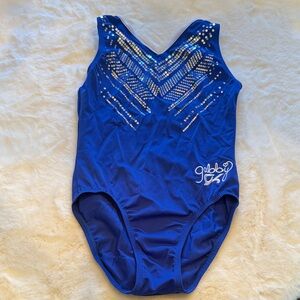 GK Blue Kids One Piece with Silver Accents